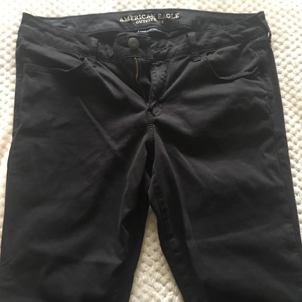 Super super stretch American eagle jeggings Black